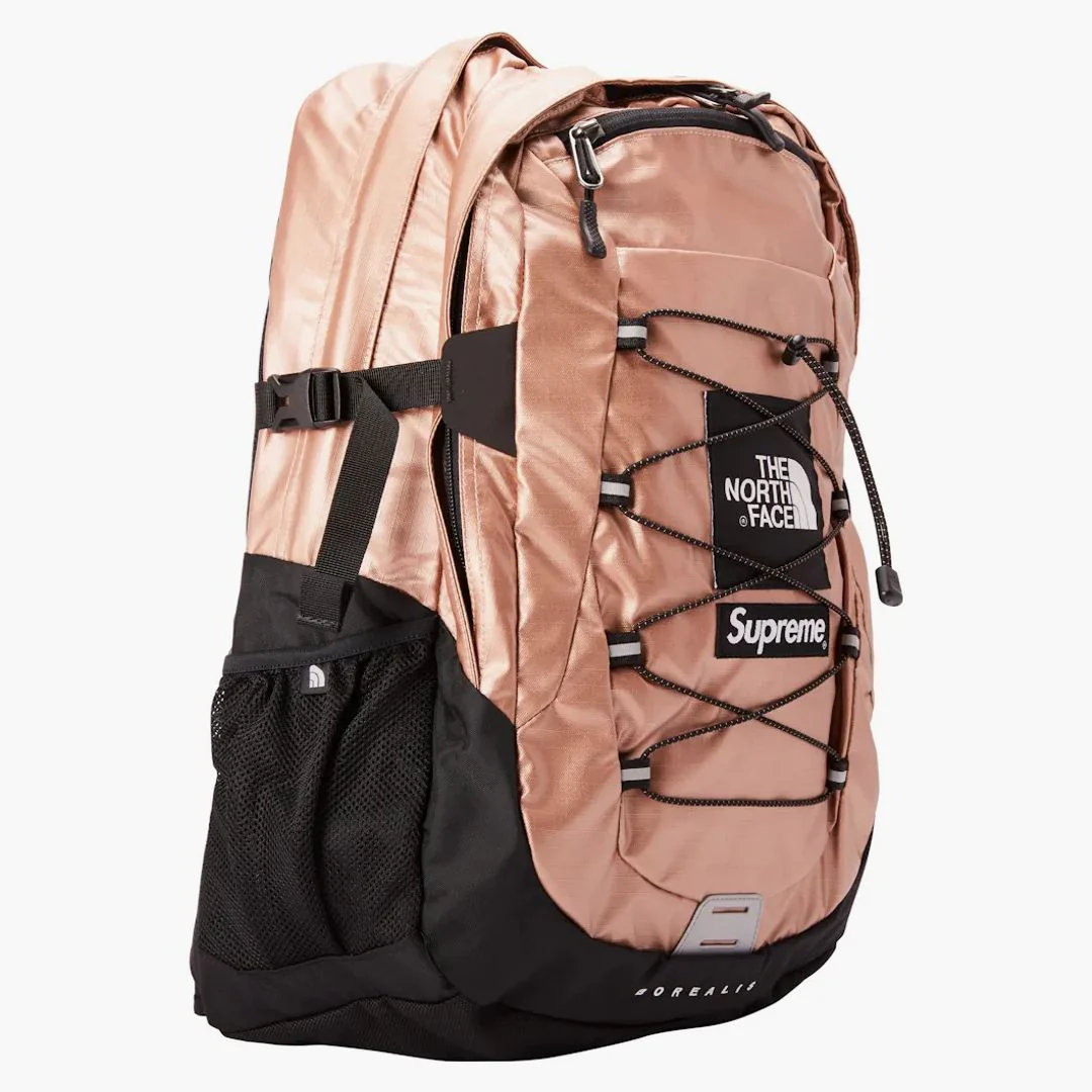 Supreme The North Face Metallic Borealis Backpack Rose Gold - Image 2