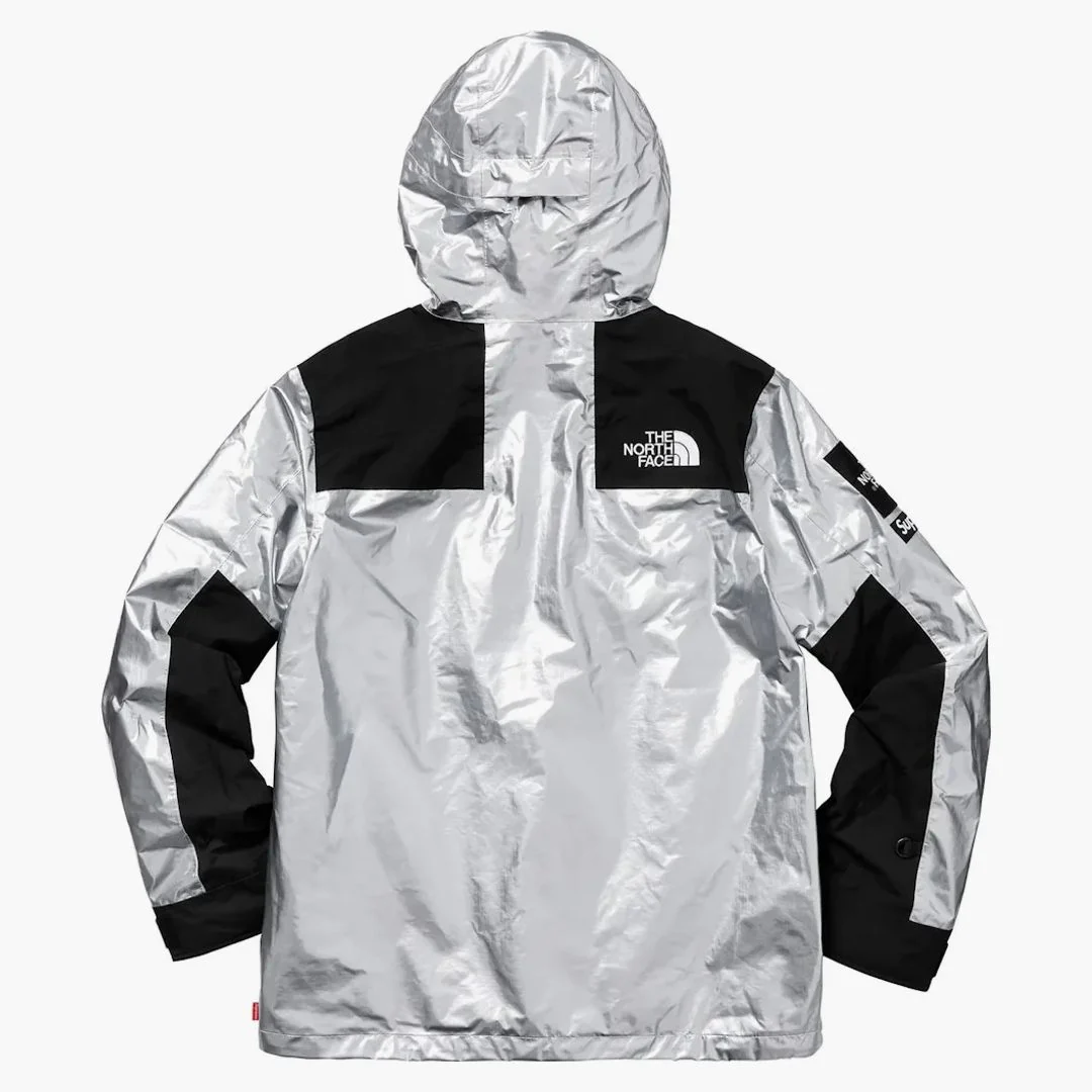Supreme The North Face Metallic Mountain Parka Silver - Image 3