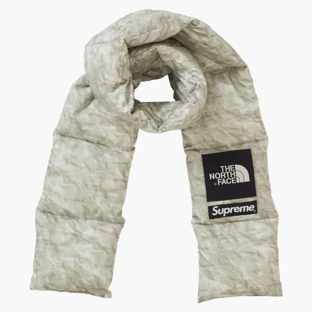 Supreme The North Face Paper Print 700-fill Down Scarf Paper Print