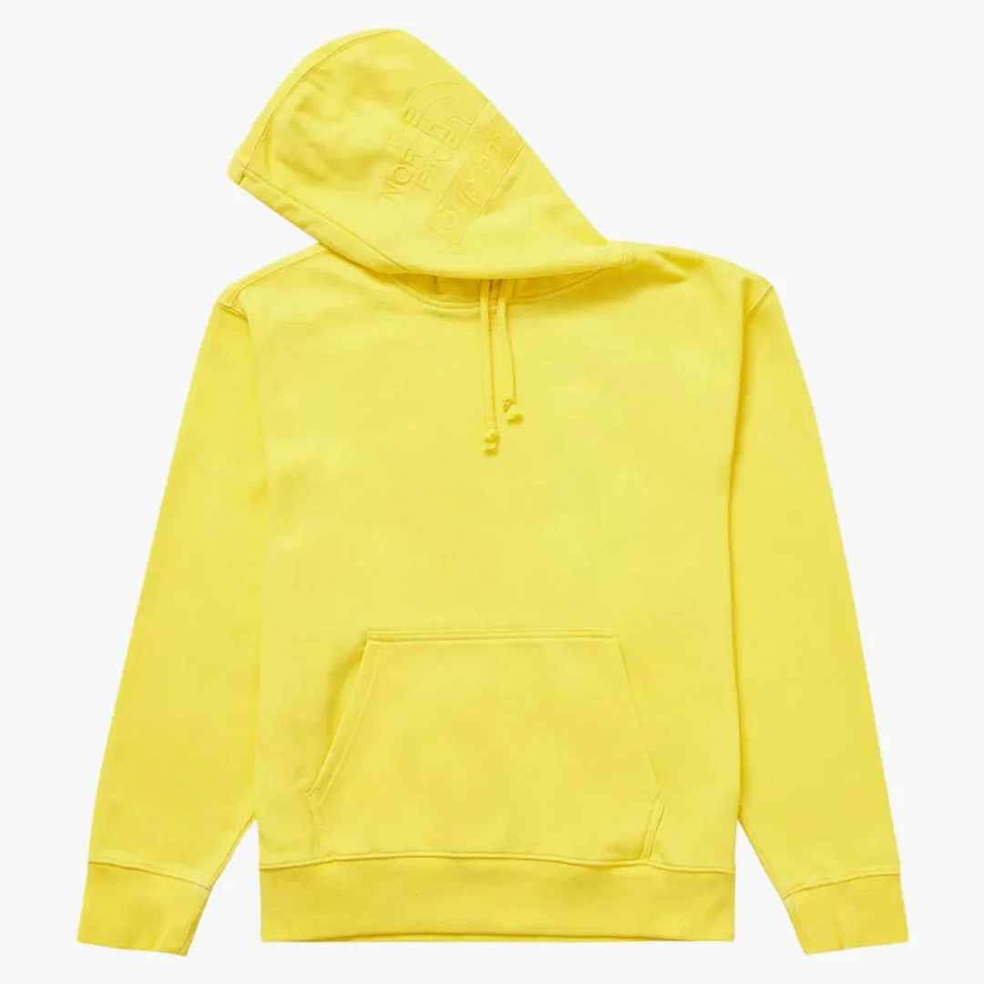 Supreme The North Face Pigment Printed Hooded Sweatshirt Yellow