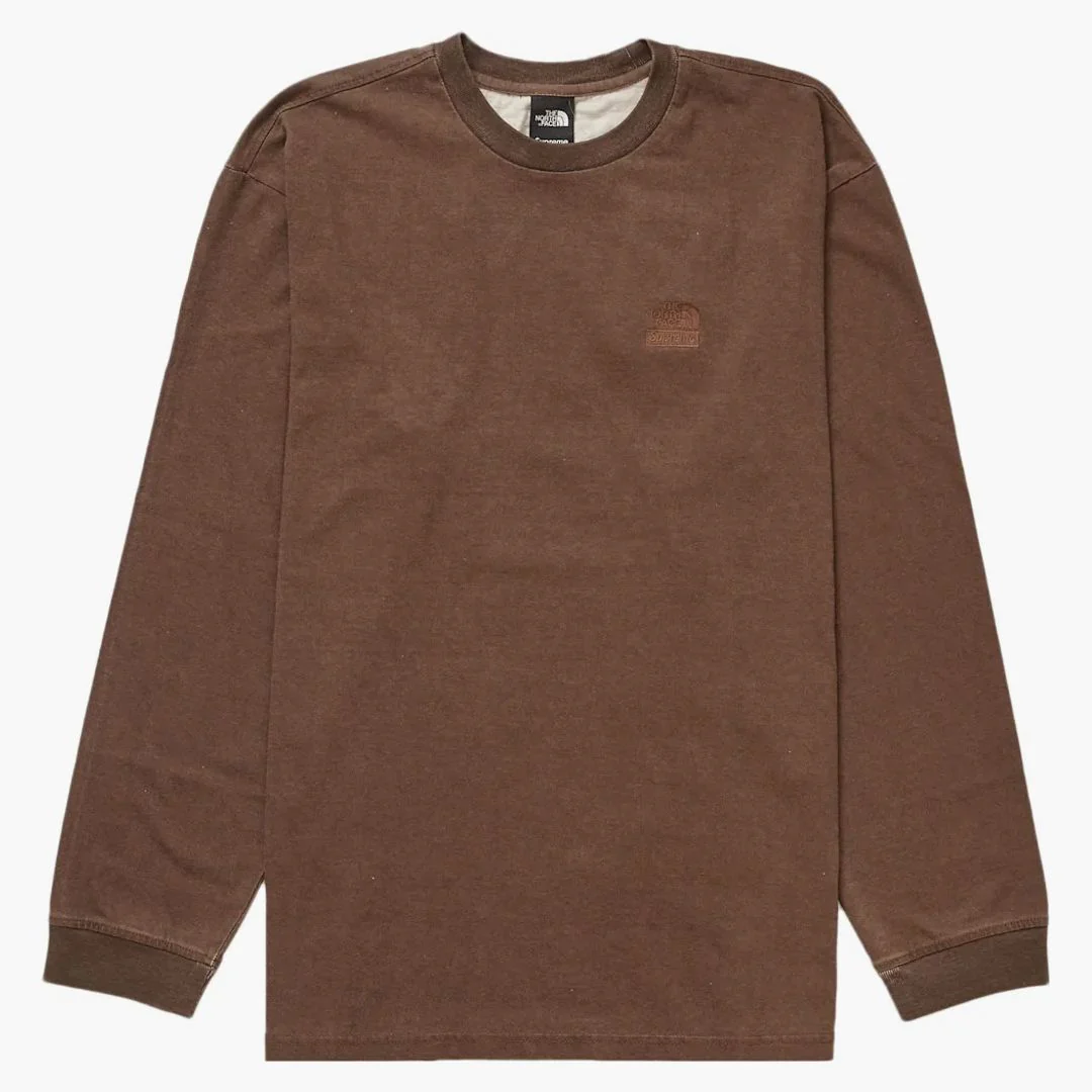 Supreme The North Face Pigment Printed L/s Top Brown