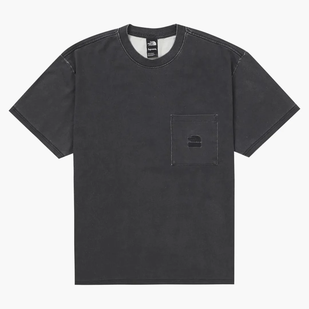 Supreme The North Face Pigment Printed Pocket Tee Black