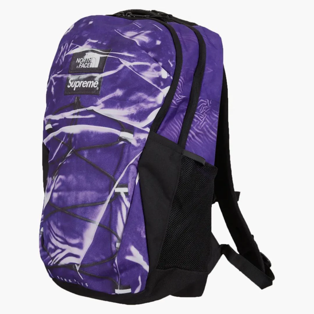 Supreme The North Face Printed Borealis Trompe L'oeil Backpack Purple - Image 3