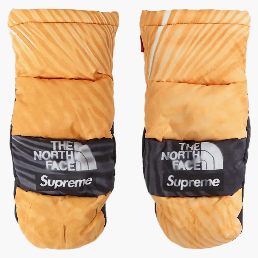 Supreme The North Face Printed Montana Trompe L'oeil Mitt Yellow - Image 2
