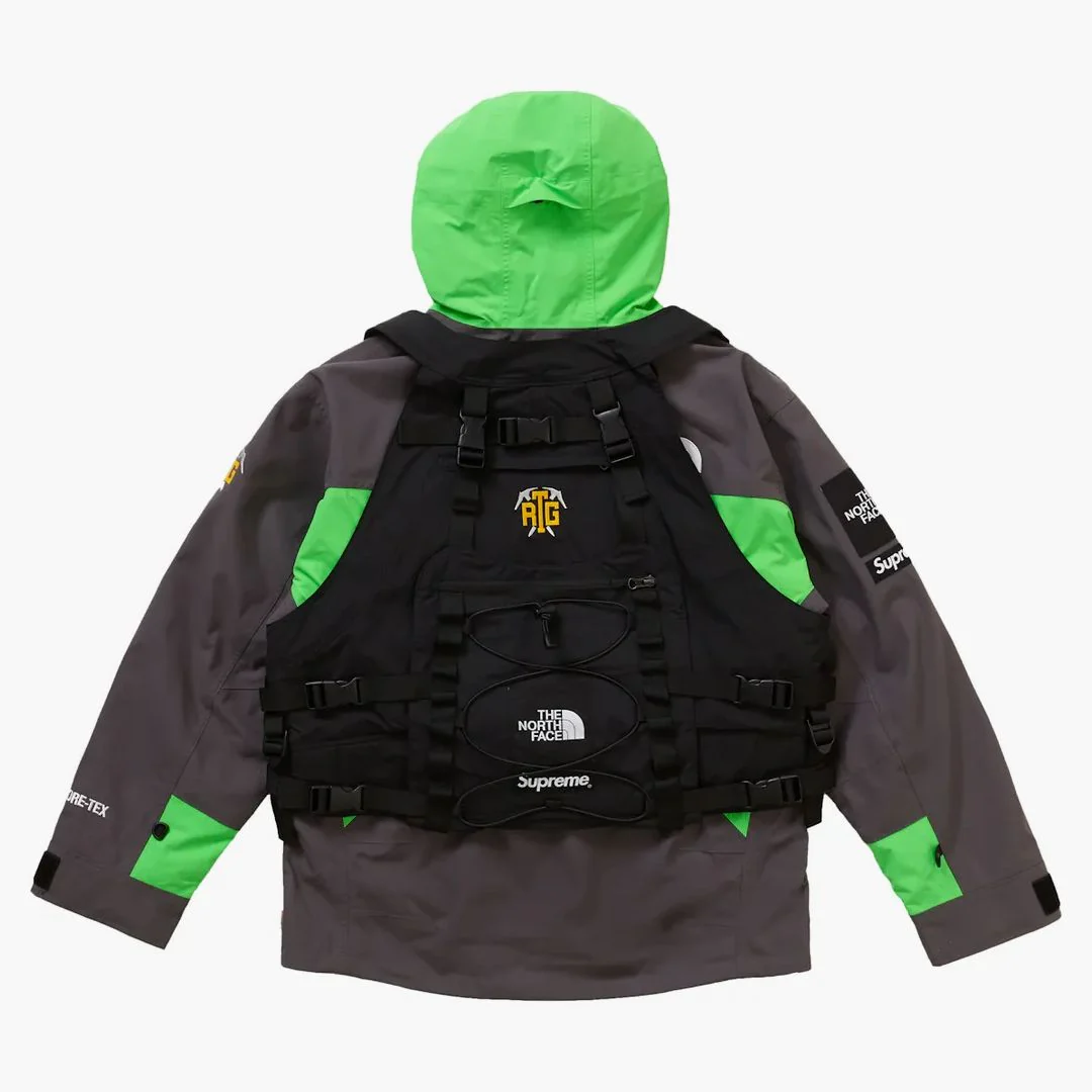 Supreme The North Face Rtg Jacket + Vest Bright Green - Image 3