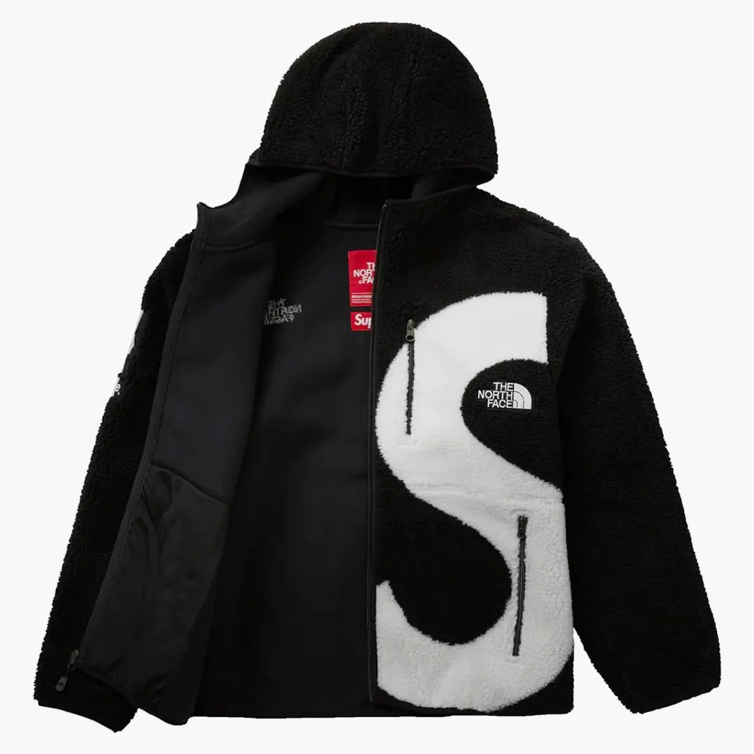 Supreme The North Face S Logo Fleece Jacket Black - Image 2