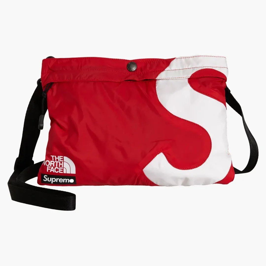 Supreme The North Face S Logo Shoulder Bag Red - Image 2