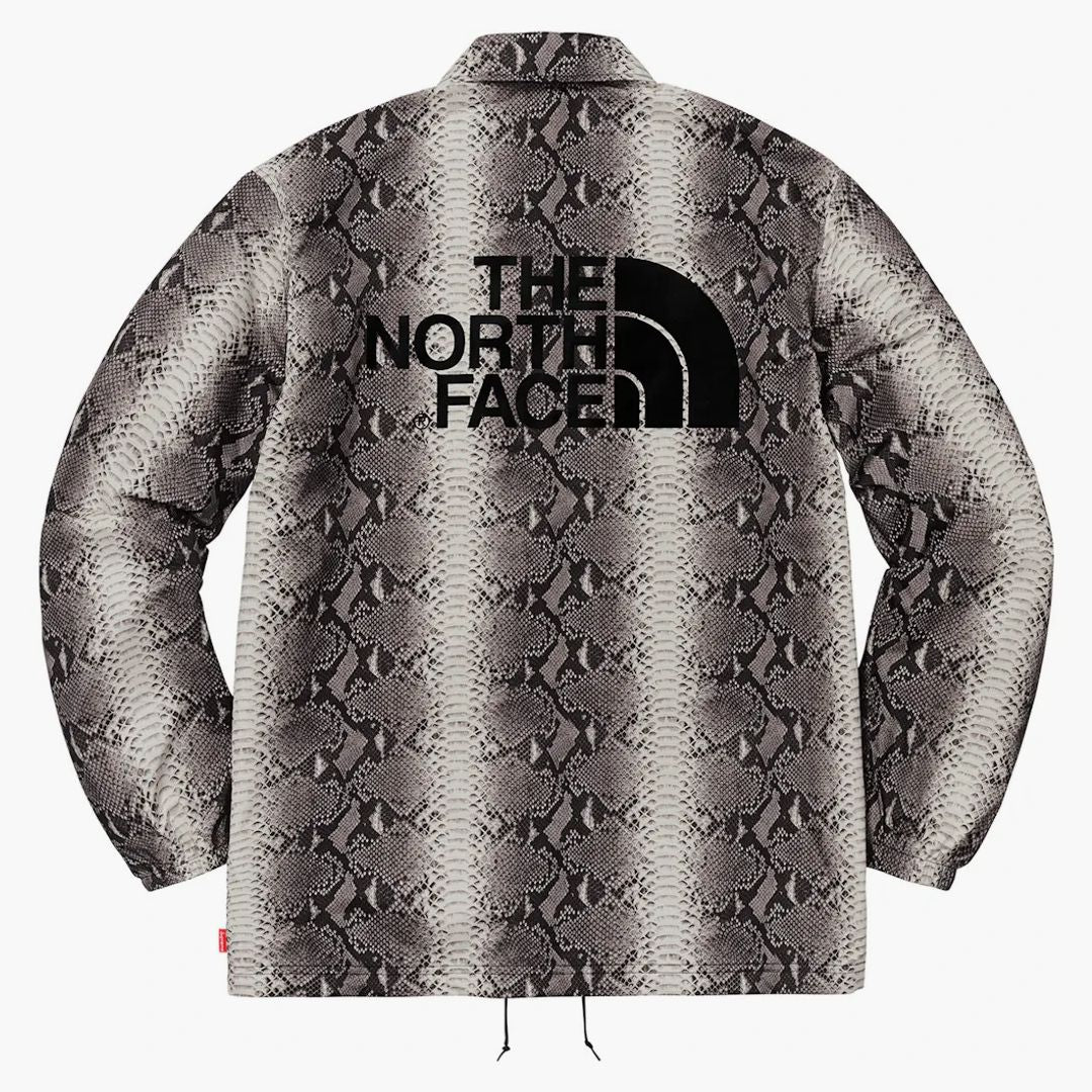 Supreme The North Face Snakeskin Taped Seam Coaches Jacket Black - Image 2