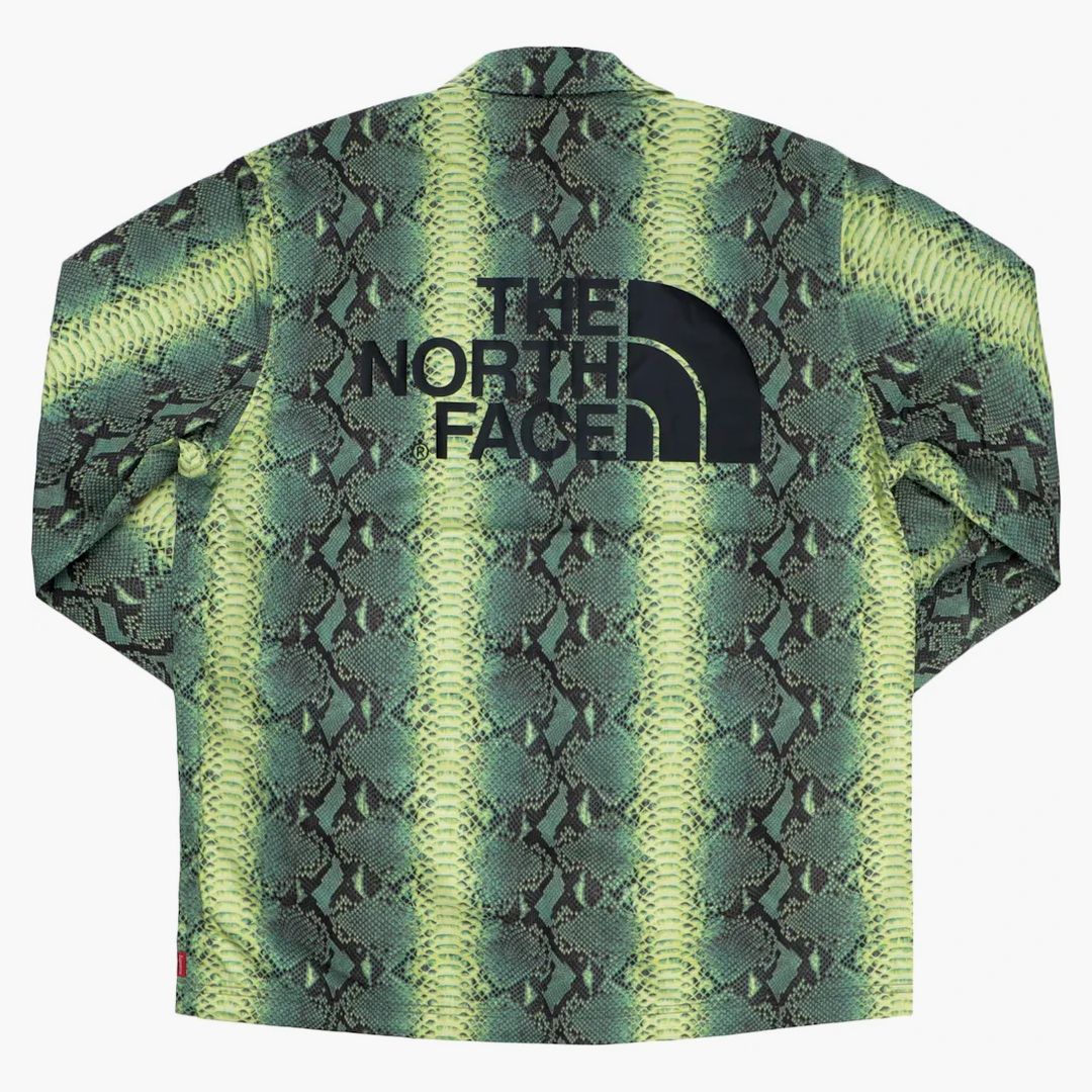Supreme The North Face Snakeskin Taped Seam Coaches Jacket Green - Image 2