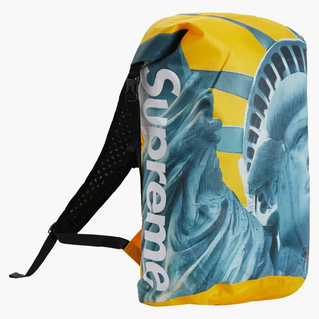 Supreme The North Face Statue Of Liberty Waterproof Backpack Yellow - Image 2