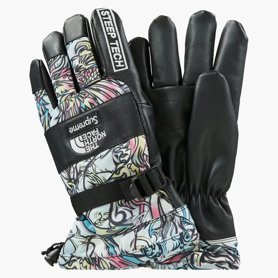 Supreme The North Face Steep Tech Gloves Multicolor Dragon - Image 2