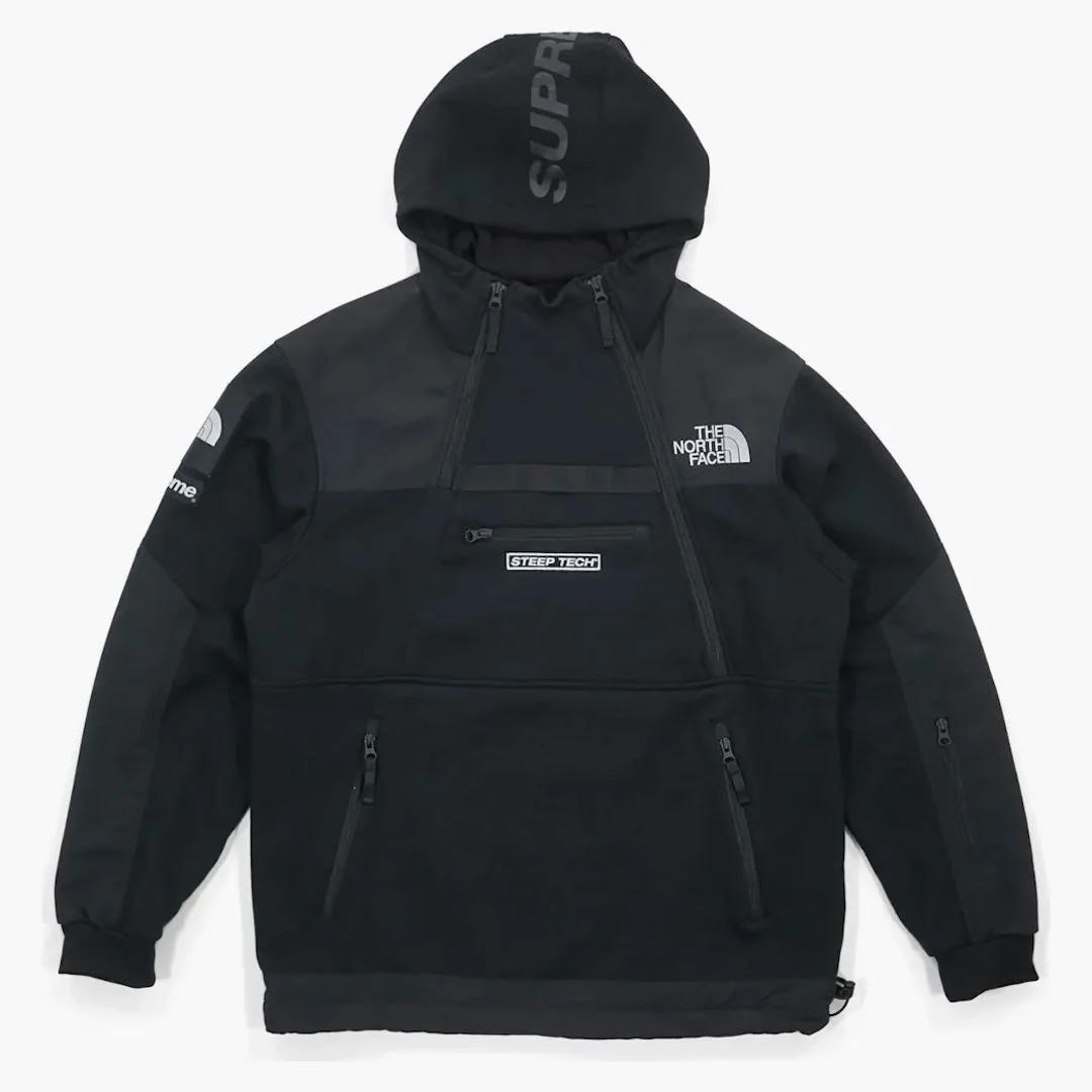 Supreme The North Face Steep Tech Hooded Sweatshirt Black