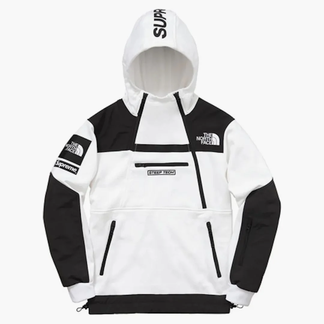 Supreme The North Face Steep Tech Hooded Sweatshirt White