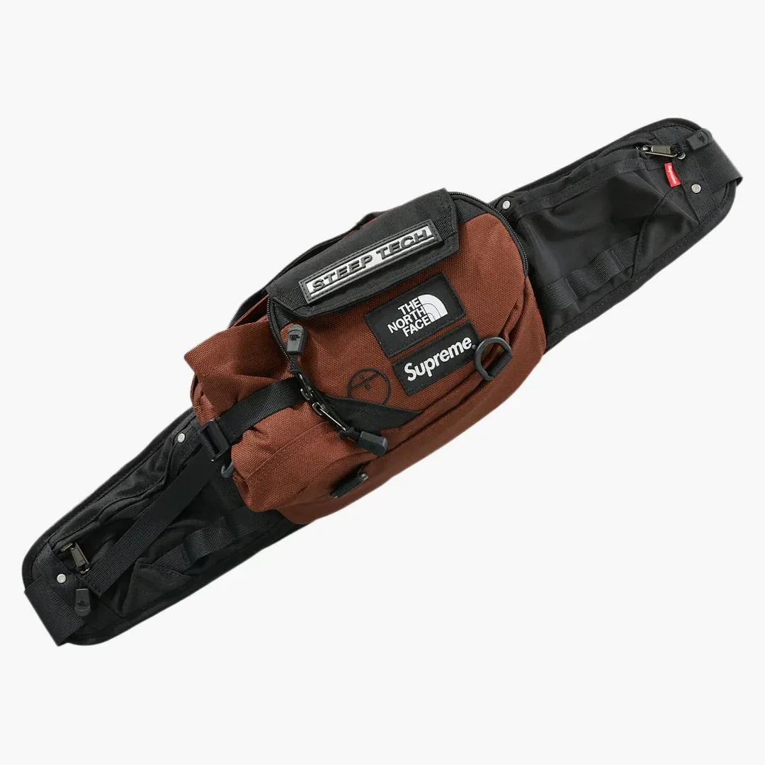 Supreme The North Face Steep Tech Waist Bag Brown - Image 2