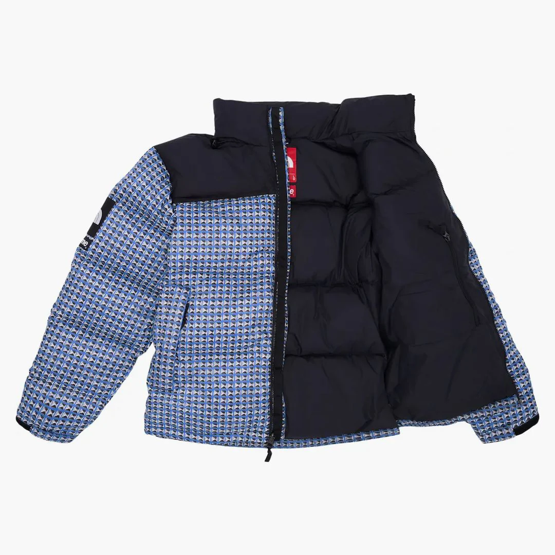 Supreme The North Face Studded Nuptse Jacket Royal - Image 3