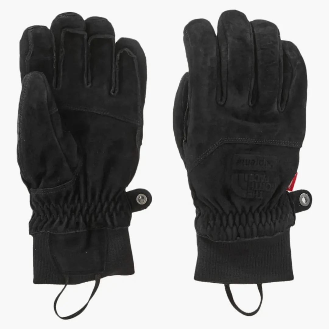 Supreme The North Face Suede Gloves Black - Image 2