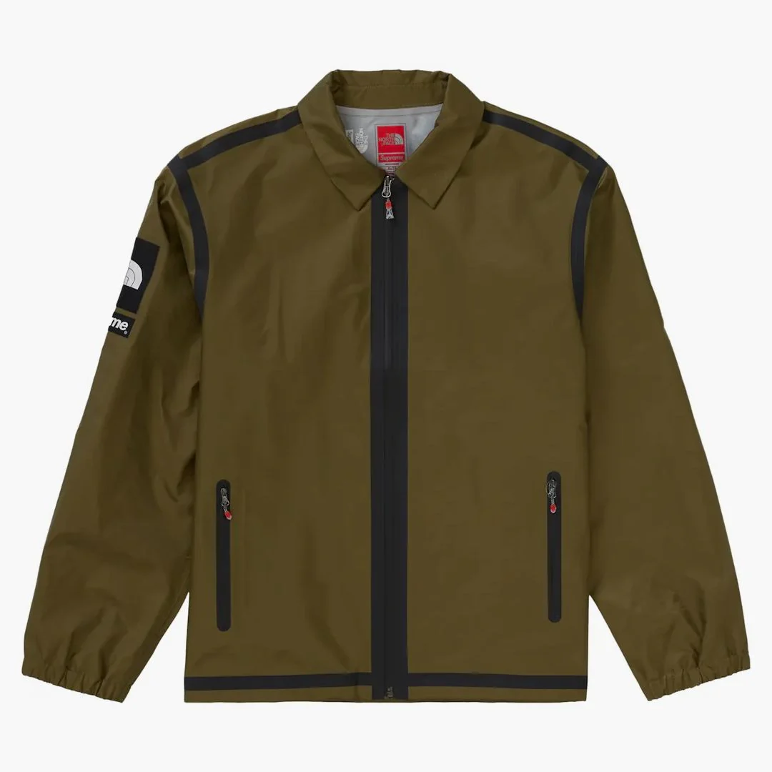 Supreme The North Face Summit Series Outer Tape Seam Coaches Jacket Olive - Image 3