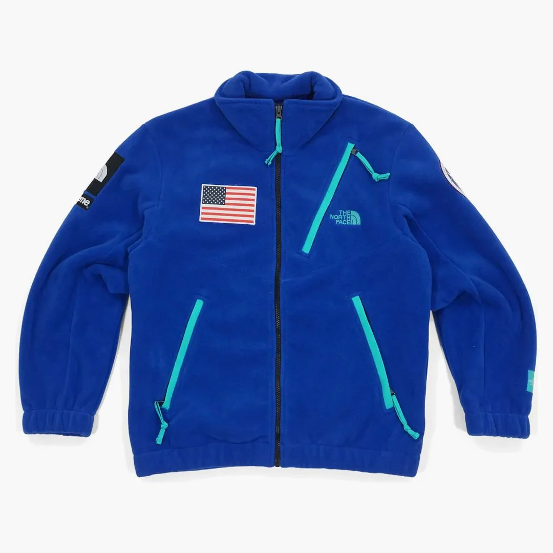 Supreme The North Face Trans Antarctica Expedition Fleece Jacket Royal