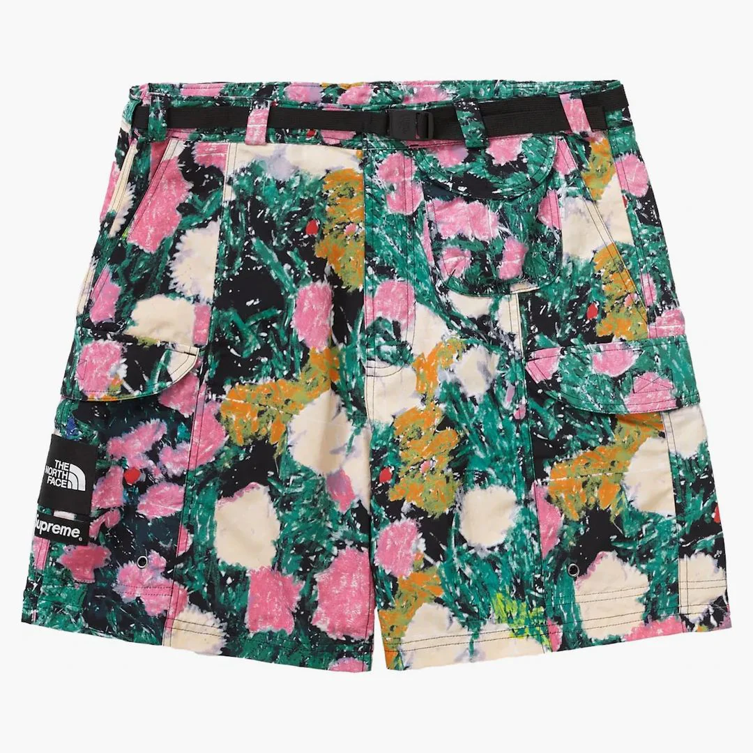Supreme The North Face Trekking Packable Belted Short Flowers - Image 2