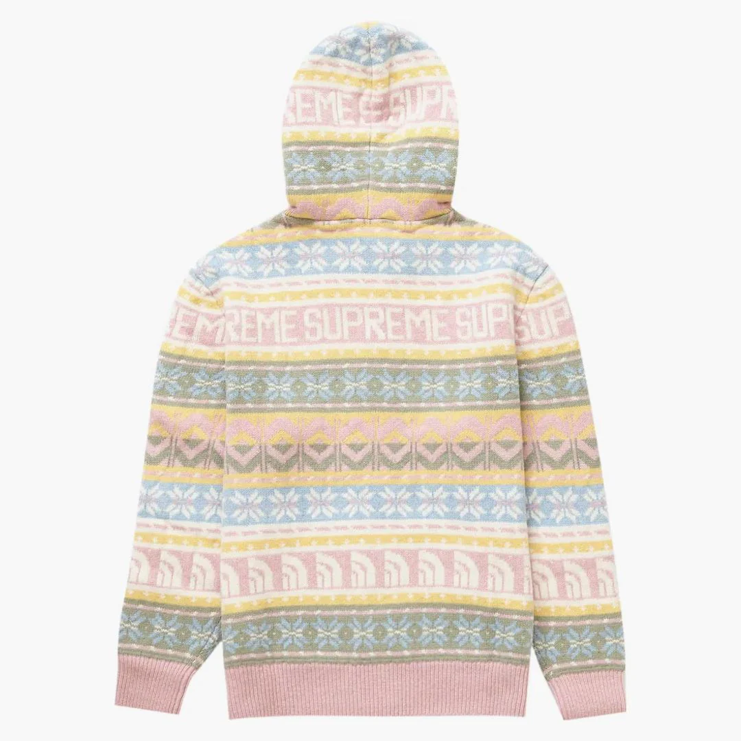 Supreme The North Face Zip Up Hooded Sweater Pink - Image 2