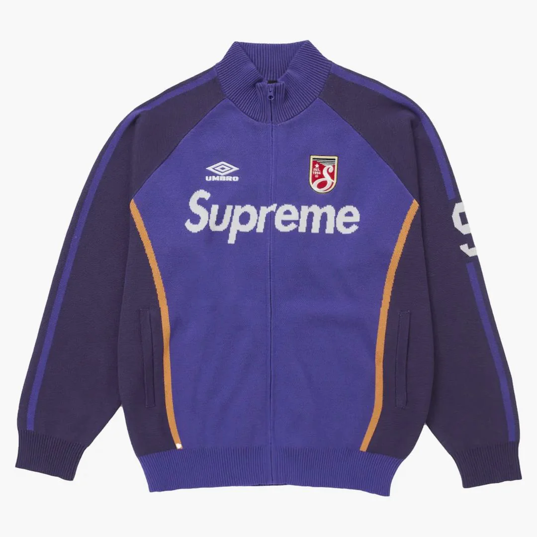 Supreme Umbro Zip Up Sweater Purple