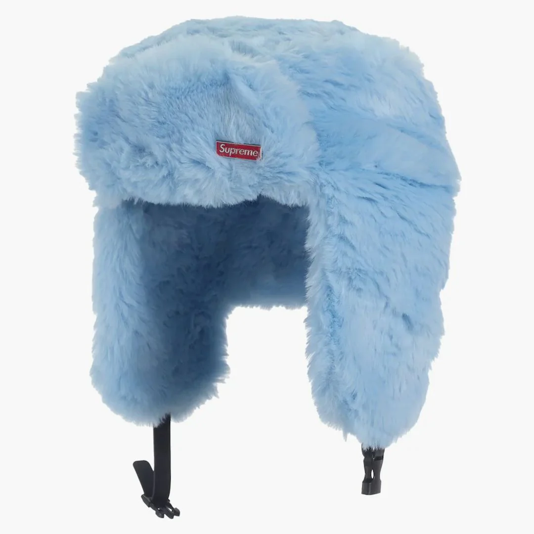 Supreme Ushanka Hat (fw25) Light Blue - Image 4