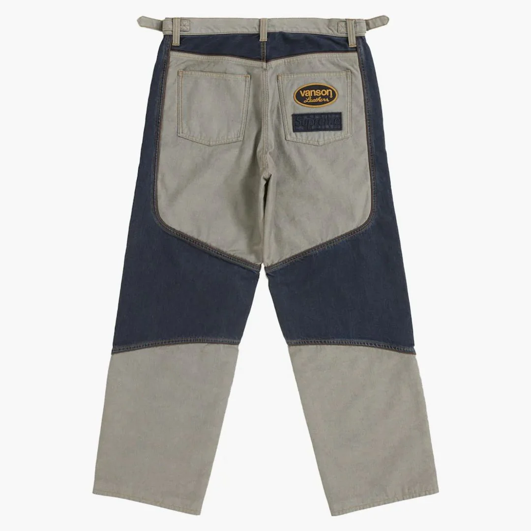 Supreme Vanson Leathers Cordura Cotton Pant Denim - Image 2