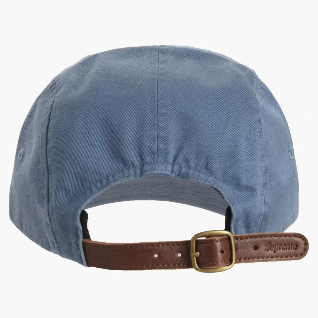 Supreme Washed Chino Twill Camp Cap (fw20) Slate - Image 2