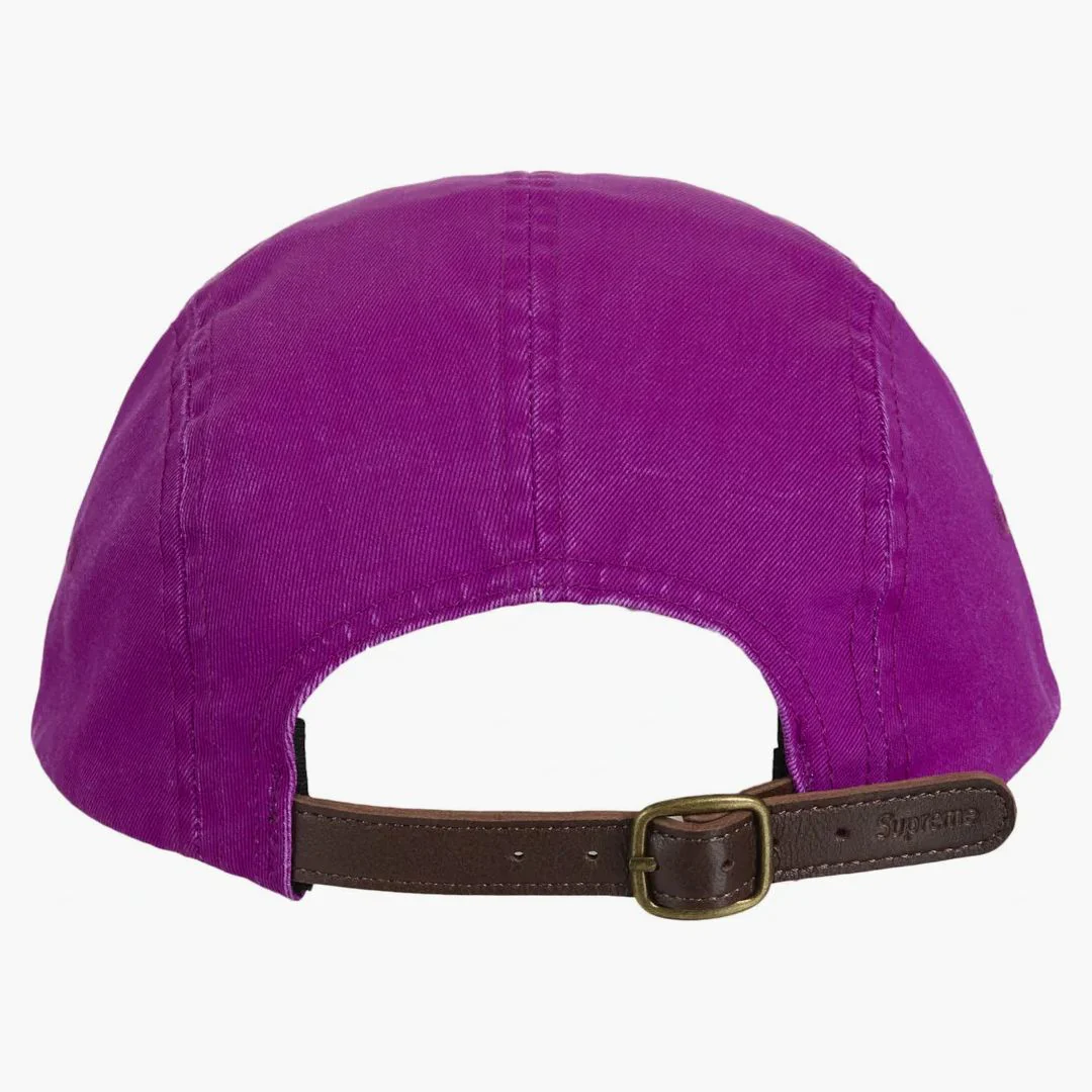 Supreme Washed Chino Twill Camp Cap (ss25) Purple - Image 2