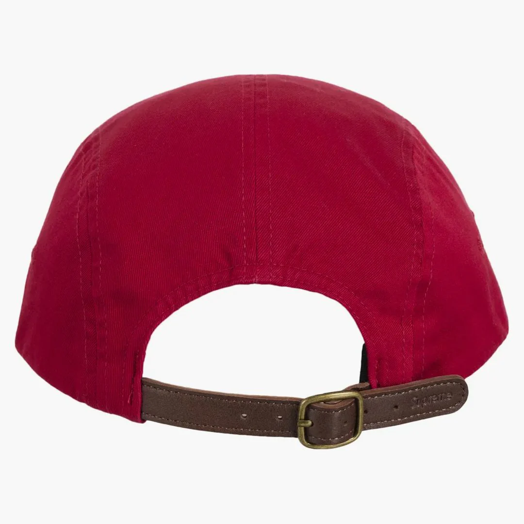 Supreme Washed Chino Twill Camp Cap (ss25) Red - Image 2