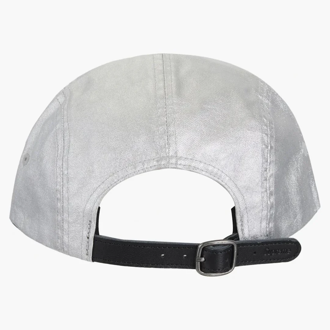 Supreme Washed Chino Twill Camp Cap (ss25) Silver - Image 2