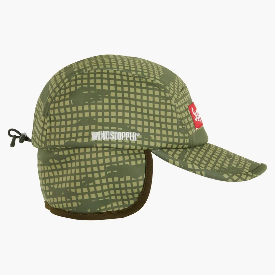 Supreme Windstopper Earflap Camp Cap Olive Grid Camo - Image 2