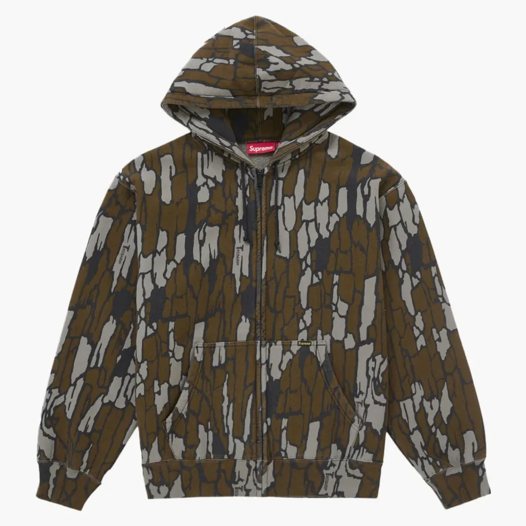 Supreme Work Zip Up Hooded Sweatshirt (ss25) Mossy Oak Trebark Camo