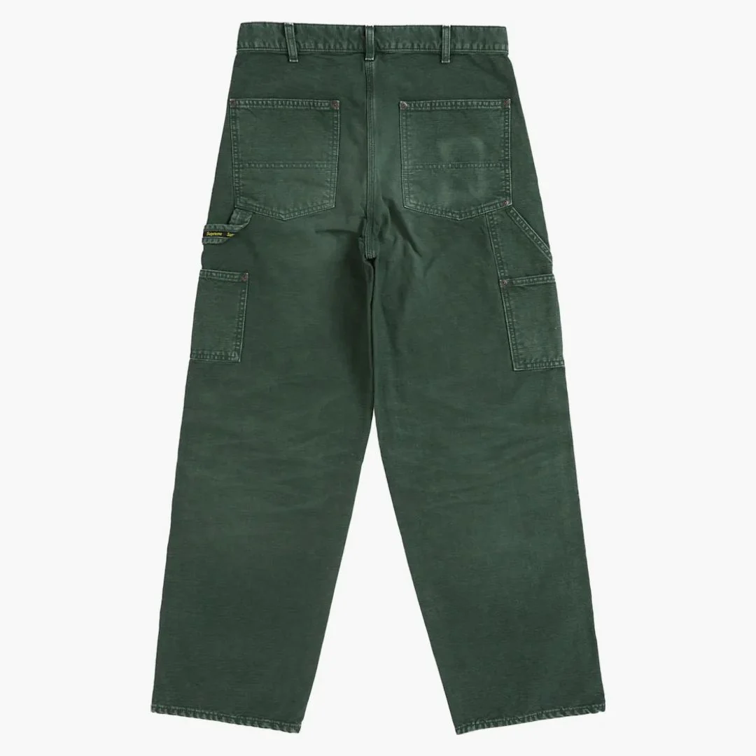 Supreme Worn Double Knee Painter Pant Green - Image 2