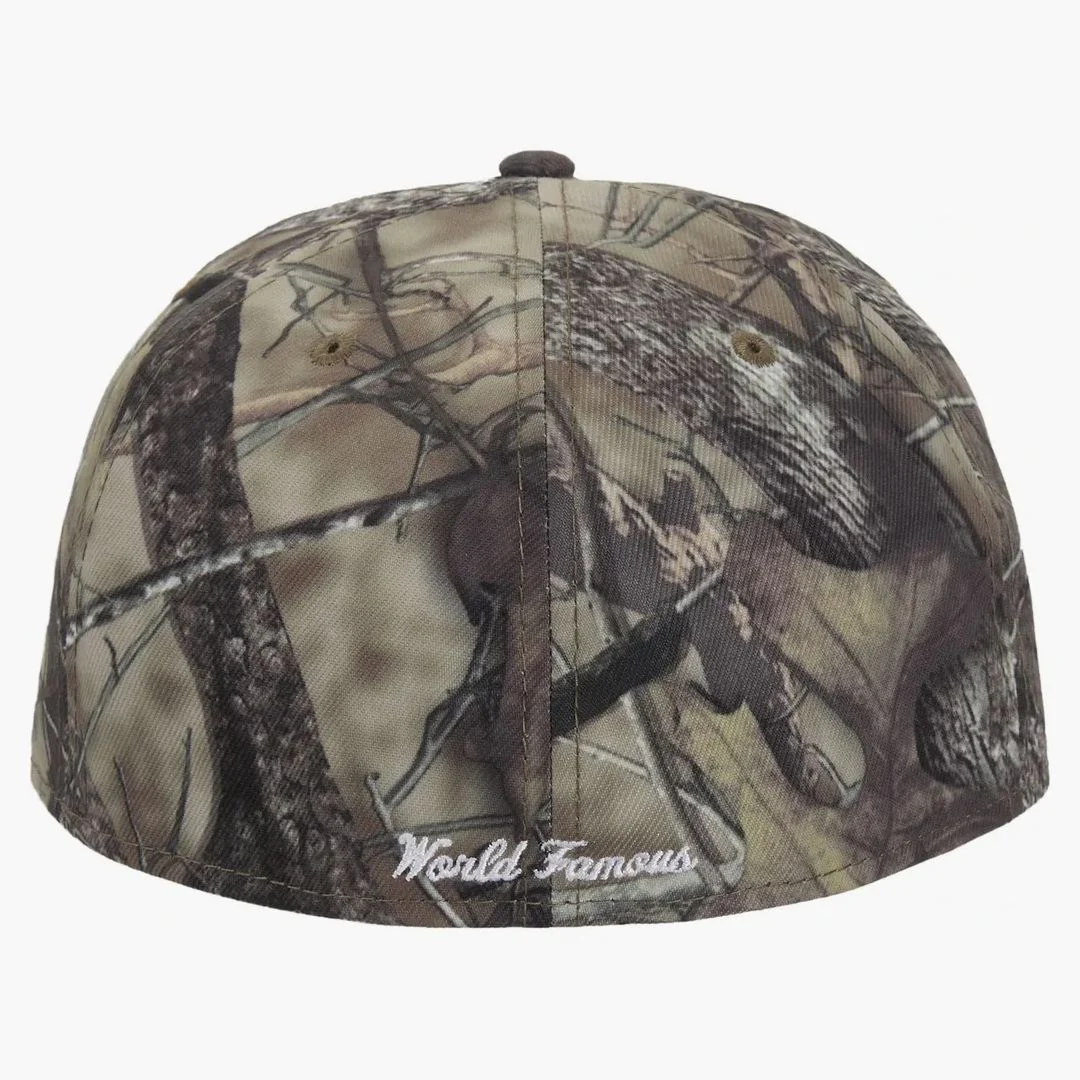 Supreme X New Era Breast Cancer Awareness Box Logo Fitted Hat Woodland Camo - Image 3
