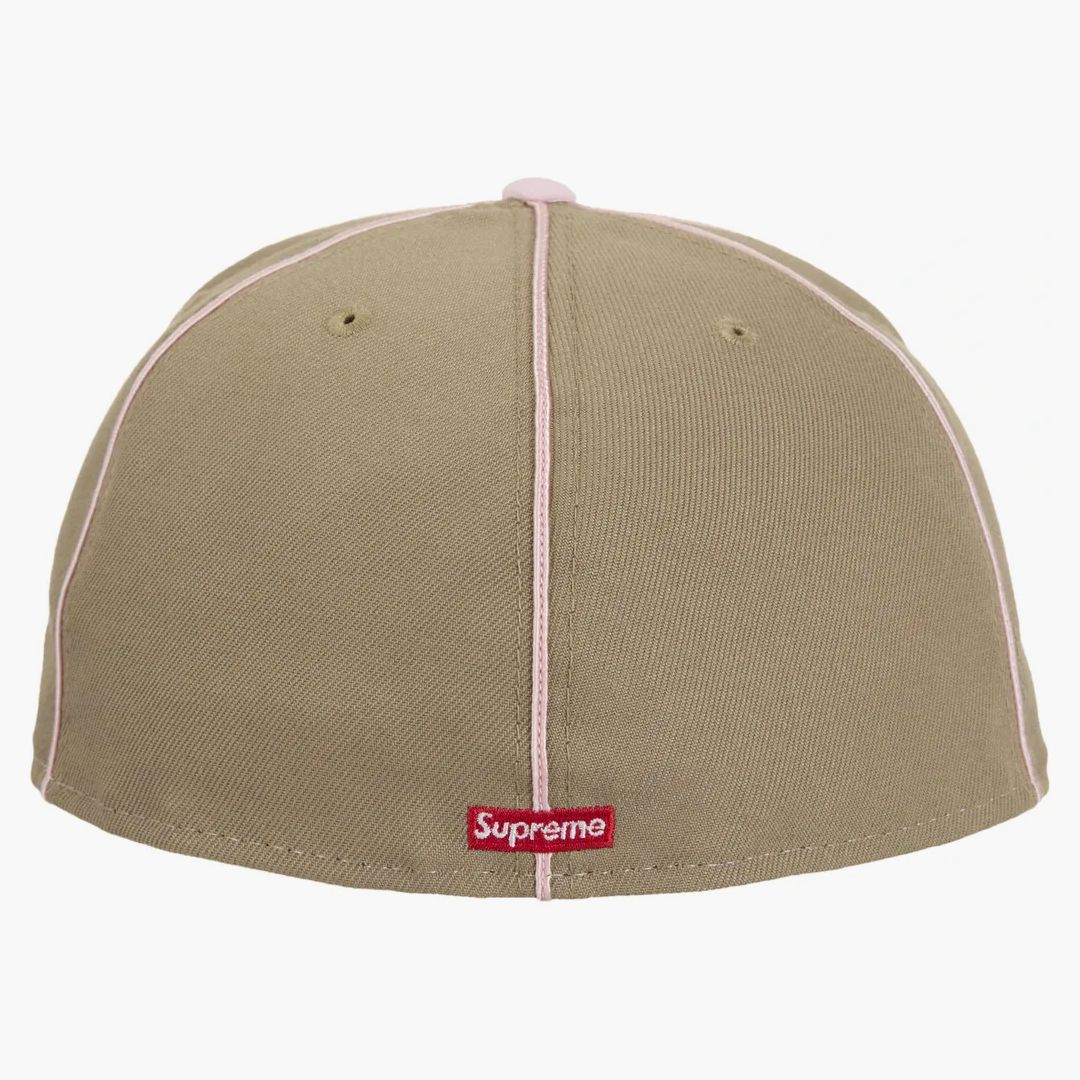 Supreme X New Era Piping Script Logo Cap Brown - Image 2