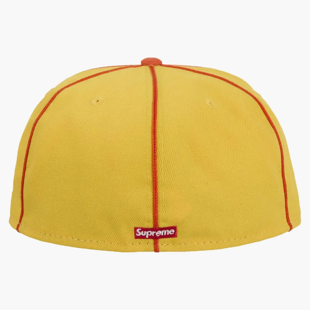 Supreme X New Era Piping Script Logo Cap Yellow - Image 2