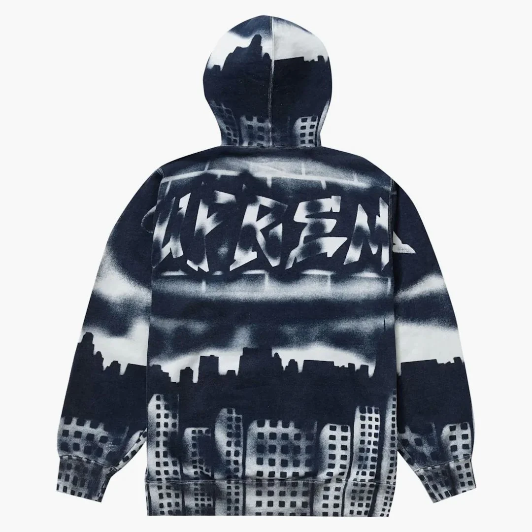 Supreme X New York Yankees Airbrush Hooded Sweatshirt White - Image 2