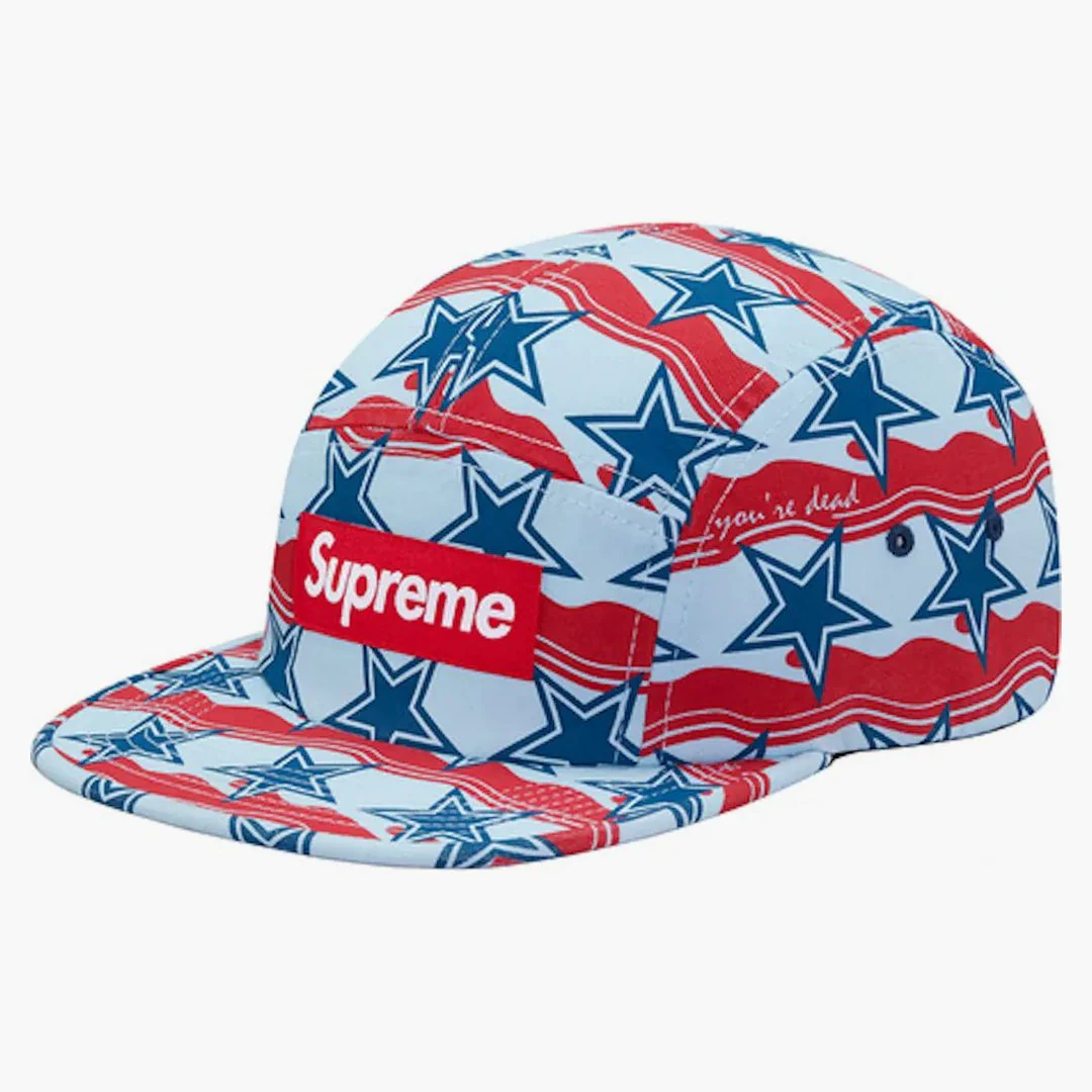 Supreme You're Dead Camp Cap Dark Red