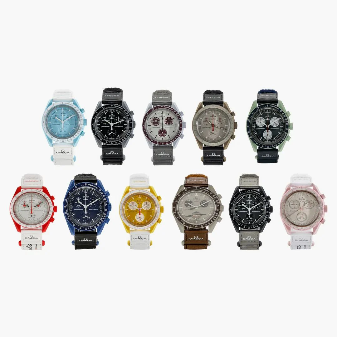 Swatch X Omega Bioceramic Moon Full Collection Set Of 11