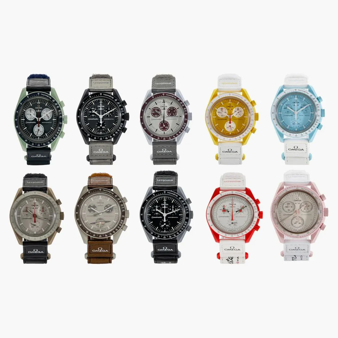 Swatch X Omega Bioceramic Moon Top 10 Set Of 10
