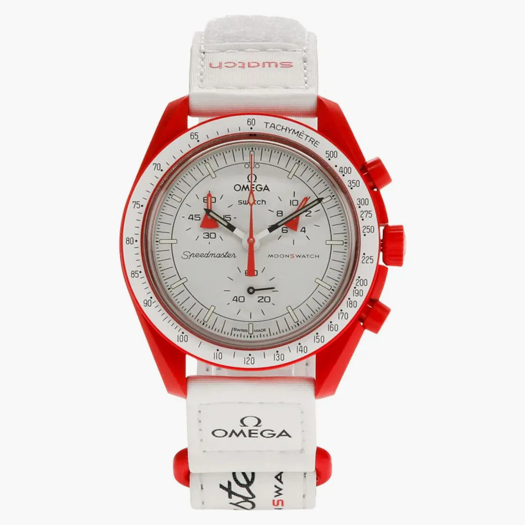 Swatch X Omega Bioceramic Moonswatch Mission To Mars So33r100