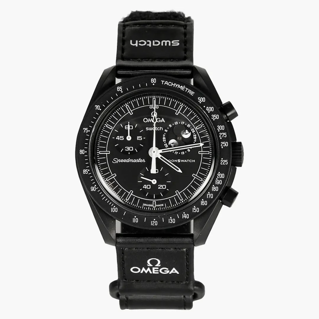 Swatch X Omega Bioceramic Moonswatch Mission To Moonphase Snoopy