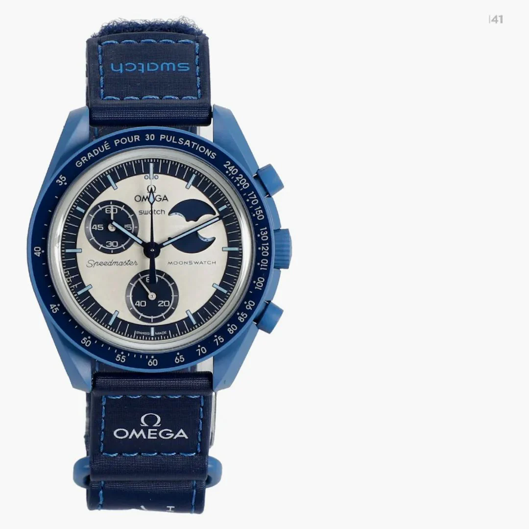 Swatch X Omega Bioceramic Moonswatch Mission To The Super Blue Moonphase So33n700