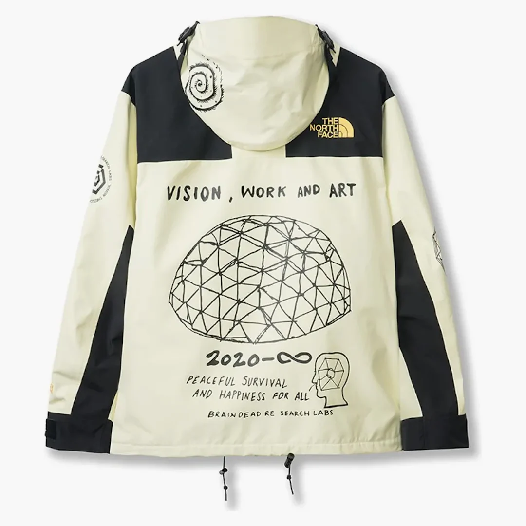 The North Face X Brain Dead Civilisation Is Overrated Parka Cream/multi - Image 2
