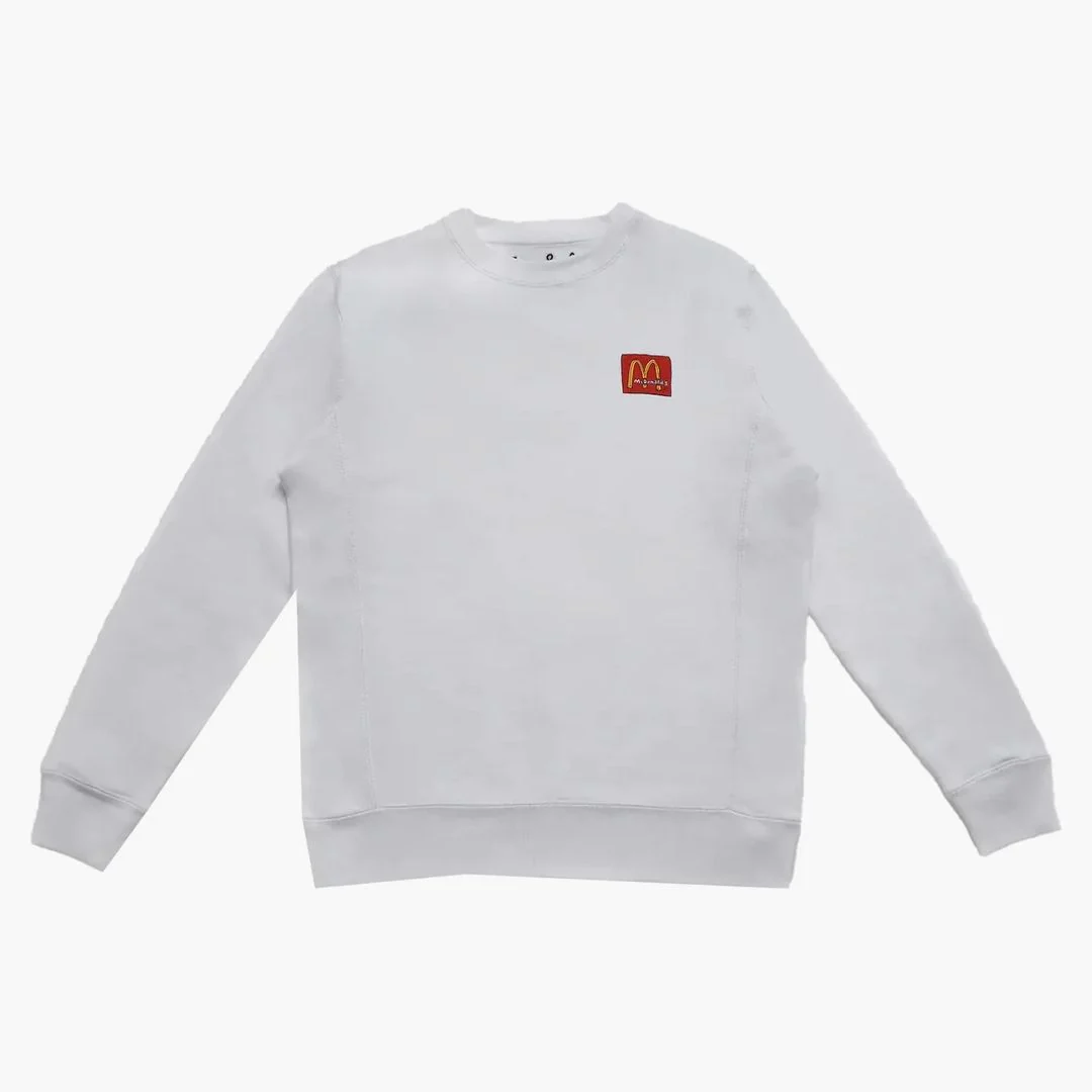 Tom Sachs Mcdonald's Crewneck Sweatshirt White - Image 2