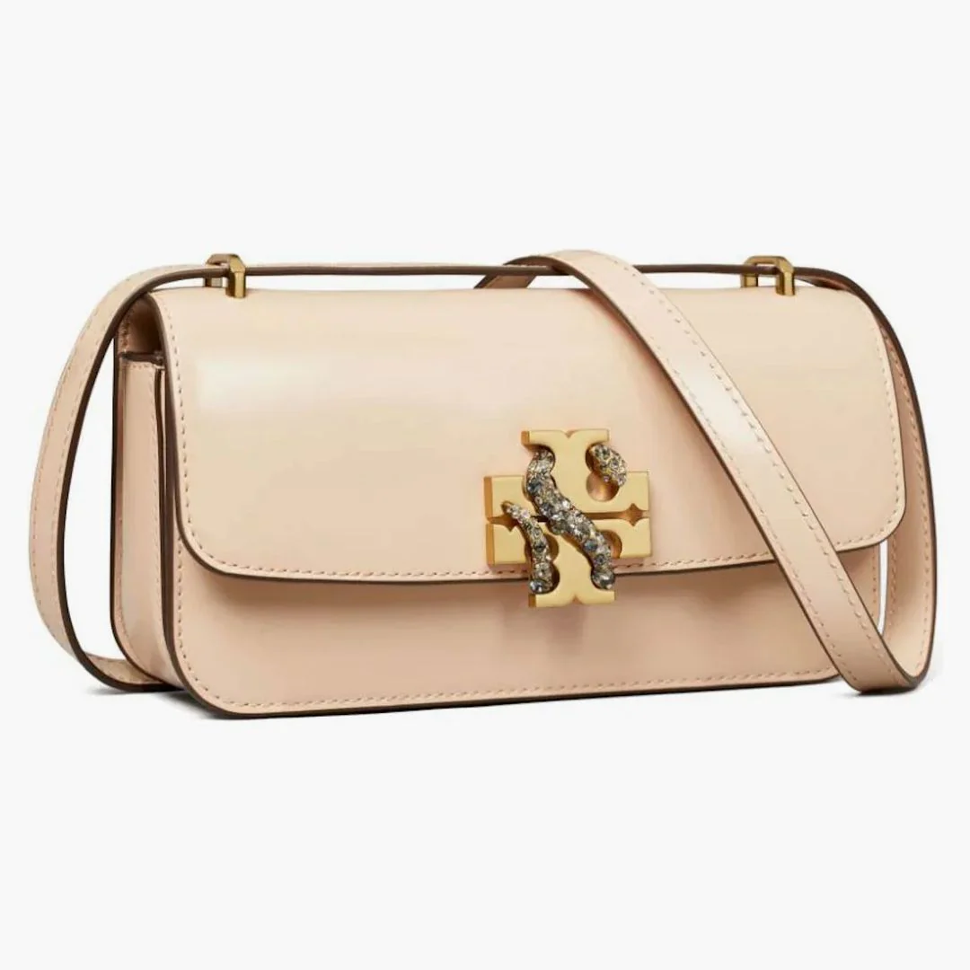 Tory Burch Eleanor E/w Small Convertible Shoulder Bag Rose Pink