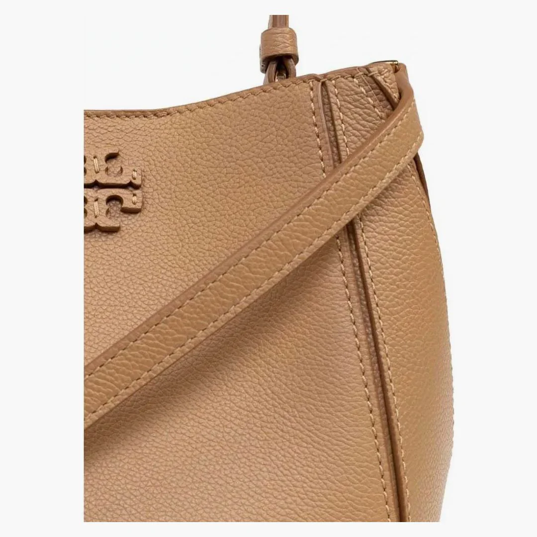 Tory Burch Mcgraw Small Bucket Bag Tiramisu - Image 3