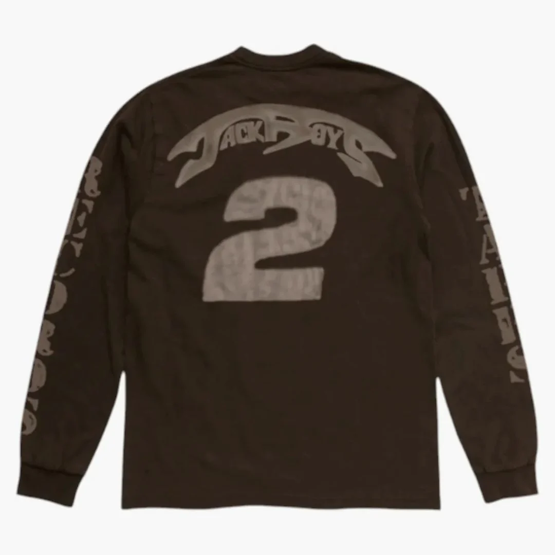 Travis Scott Jackboys 2 A3 T-shirt Brown - Image 2