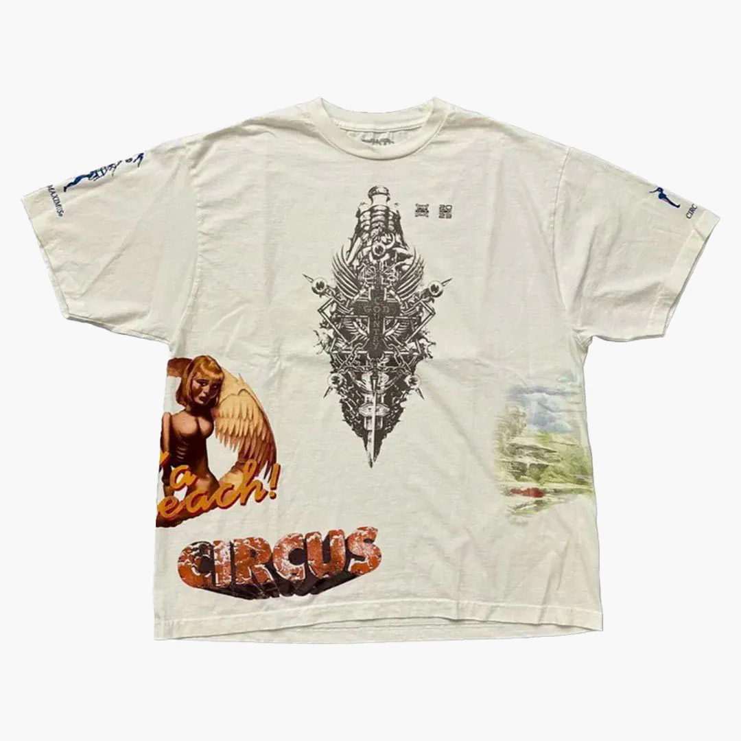 Travis Scott Utopia Circus Maximus See The Future T-Shirt White